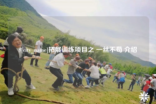 佛山拓展训练项目之 一丝不苟 介绍